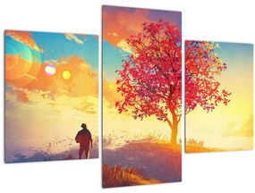 Tablou - casa în deal (90x60 cm)