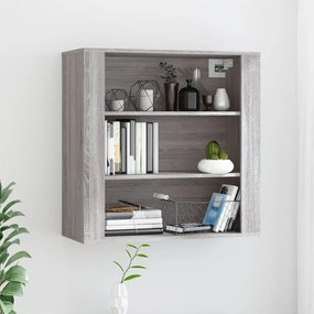 vidaXL Dulap de perete, gri sonoma,80x33x80 cm, lemn prelucrat