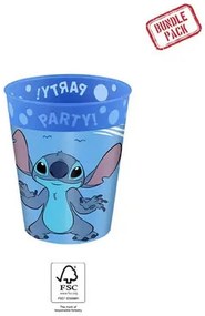 Disney Lilo și Stitch Angel Set de pahare din plastic premium micro 4 buc 250 ml