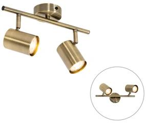 Spot modern bronz reglabil cu 2 lumini - Jeana