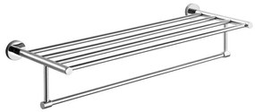 Suport de perete pentru prosoape Aqualine SAMBA 21x62,5 cm crom lucios