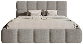 Pat matrimonial 160 cm Cirsten 160B (cu somieră) (Gri). 1099507