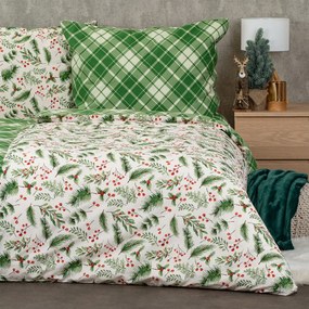 Lenjerie de pat din bumbac 4Home Scotch verde ,140 x 200 cm, 70 x 90 cm, 140 x 200 cm, 70 x 90 cm