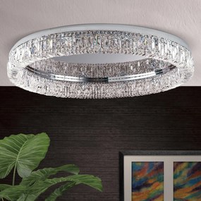 Lustra aplicata cristal Schöler XXL design modern de lux Ring 107cm chrome plated