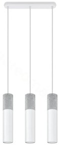 Sollux SL.0649 - Lustr BORGIO 3xGU10/40W/230V beton/metal alb