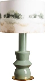 Lampa de masa, cu abajur din bumbac, Landscape