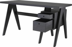 Birou design vintage LUX Jullien, negru 114742 HZ