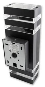 Aplica ﻿corp iluminat exterior arhitectural fatade inez 2x gu10 35w gri