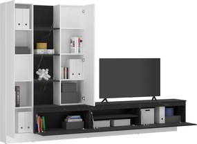 Perete pentru living, alb alpin/san sebastian, MODETA