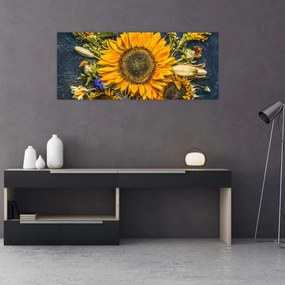 Tablou - Flori de toamnă (120x50 cm)