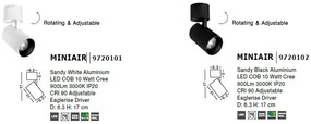 Spot LED aplicat, directionabil MINIAIR alb NVL-9720101