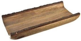 Tavă decorativă InDecor din lemn de mango cuscoarță , 40 x 18 x 6 cm