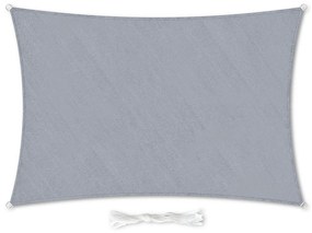 Parasolar dreptunghiular, 2 × 3 m, cu inele de fixare, poliester, respirabil