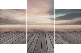 Tablou - Pier la apus de soare (90x60 cm)
