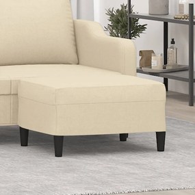 vidaXL Taburet, crem, 70x55x41 cm, material textil