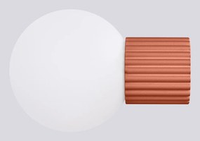 Aplică de perete portocalie ø 12 cm Orbital – Sollux