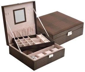 Casetă pentru bijuterii JK Box SP-1812/A21 maro