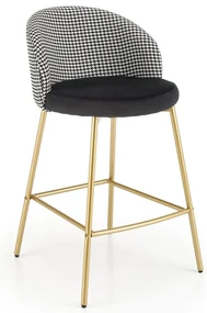 Scaun de bar Bertold, negru