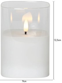 Lumânare LED cu baterii (înălțime 12,5 cm) Flamme – Star Trading