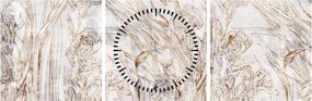Tablou - Iris (cu ceas) (90x30 cm)