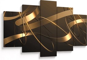 Tablou - Panglici de bronz (150x105 cm)