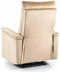 Fotoliu recliner cu functie de masaj Neptun M velvet bej Blu28