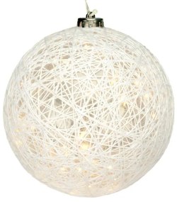 Bilă luminoasă - 30 de LED-uri, alb cald