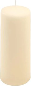 Set de lumânări tip stâlp, 20 cm, Ø 7,5 cm, crem, 2 buc
