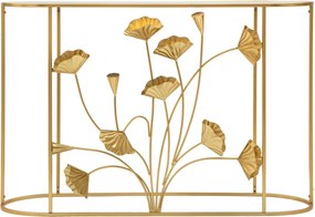 Consola, Flow, Mauro Ferretti, 120 x 40 x 80 cm, fier/MDF/oglinda, auriu