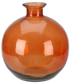 Vaza Balloon din sticla, portocaliu, 15x17 cm