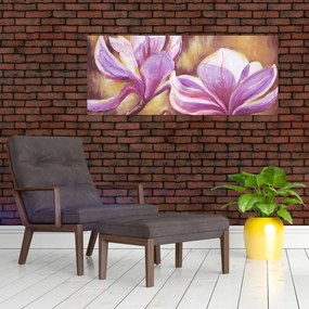 Tablou - Flori de magnolie (120x50 cm)