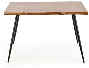 Masa Larson stejar natur/negru - L120xl80xh77 cm