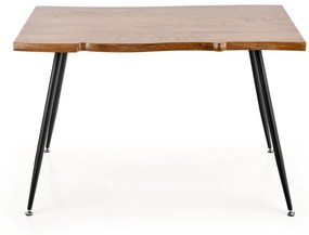 Masa Larson stejar natur/negru - L120xl80xh77 cm