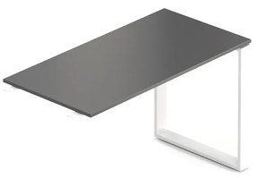 Element de actiune Creator 120 x 60 cm, baza alba, 1 picior, antracit