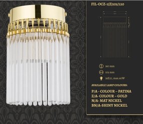 Spot aplicat design LUX realizat manual Filago