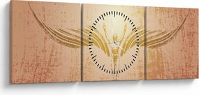 Tablou - Abstracția angelică (cu ceas) (90x30 cm)