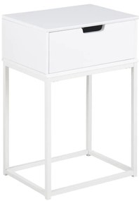Noptieră CARLY alb