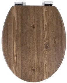 Capac WC AWD Wood, MDF, cu inchidere lenta 37 x 45.5 x 4.5 cm