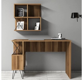 Set mobilier birou Likime 1 (nuc + negru). 1095024
