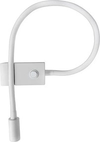 Aplica LED cu spot directionabil design minimalist Geneva alba NVL-8126581