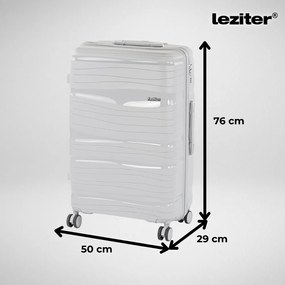 TraveLux Voyager X gurulós bőrönd szett szürke
