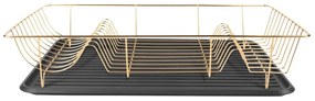Suport pentru scurs vase PT LIVING Linea, auriu