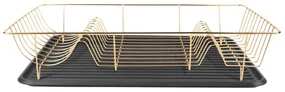 Suport pentru scurs vase PT LIVING Linea, auriu