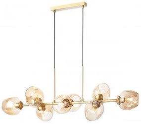 Redo A01-2621 - Abajur de schimb pentru lampă/candelabru PIERCE, Ø 15 cm, auriu/fumuriu