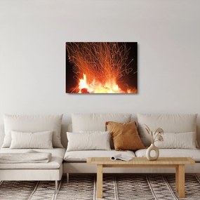 Tablou pe sticlă cu focul (70x50 cm)