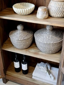 Vitrina din lemn reciclat, cu aspect vintage, Grimaud - Ava