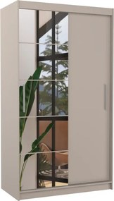 Dulap cu uși glisante ESTI – cu oglindă – 120x59x215 cm – Cașmir