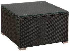 Juskys Set ratan de gradina Punta Cana M - perne negre/antracit