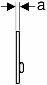 Clapeta de actionare Geberit Sigma50 crom lustruit