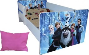 Pat tineret Frozen  2-9 ani ,saltea si pernuta cadou